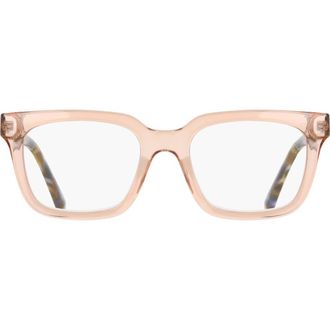 Cole Haan 51mm Square Reading Glasses in Crystal Pink at Nordstrom Rack, Size +2.50