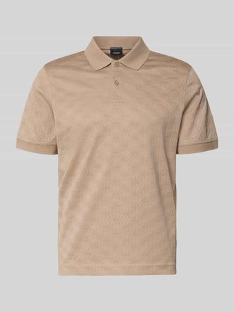 Joop Modern Fit Poloshirt mit Strukturmuster Modell Roberto in Beige, Gr&ouml;&szlig;e XXXL