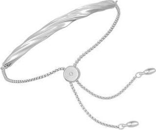 Vince Camuto Twisted Bar Slider Bracelet in Silver Tone at Nordstrom Rack