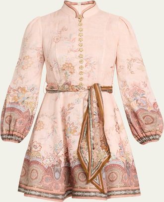 Zimmermann Alchemy Button Mini Dress