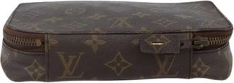 Louis Vuitton Pre-owned Clutches, female, Brown, Size: ONE SIZE Pre-owned Canvas Clutch