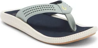 Olukai Ulele Flip Flop in Seagreen/trench Blue at Nordstrom, Size 14