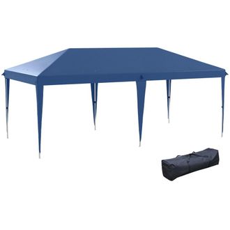 OUTSUNNY Carpa plegable 585x295x270 cm azul
