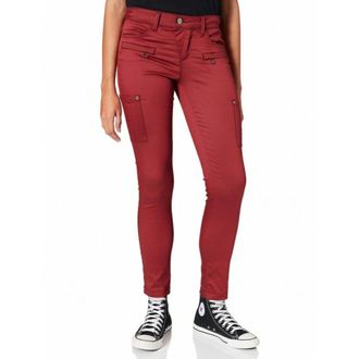 Street One Slim-fit Broek - Dames - Broeken - Rood - Maat: XS L30