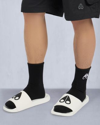 Moose Knuckles Logo Icon Sport Slides