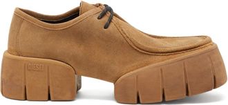 Diesel Derby D-TEX WB in pelle scamosciata - Marrone