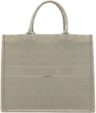 Dior Gray Canvas Tote Bag (Pre-Owned)