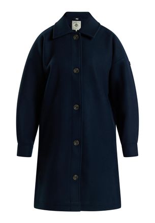 Dreimaster Dreimaster Overgangsjas in wollen look Dames donker marine