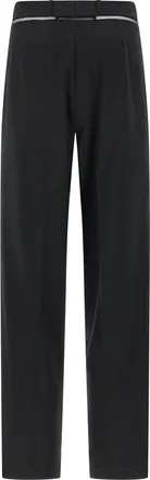 Nensi Dojaka Womens Black Virgin Wool Casual Pants