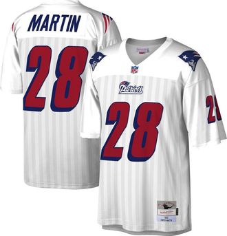 Mitchell & Ness Mens Mitchell & Ness Curtis Martin White New England Patriots Legacy Replica Jersey at Nordstrom, Size 4X-Large