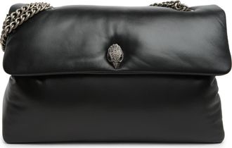 Kurt Geiger Kew Leather Crossbody Bag in Black at Nordstrom Rack