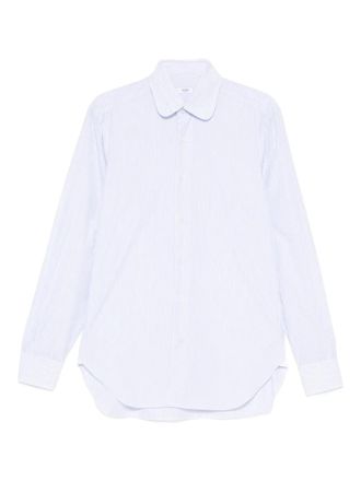 Barba striped round-collar shirt - men - Fabric - 43 - Blue