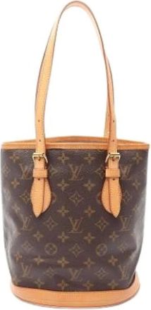 Louis Vuitton Pre-owned Bucket Bags, female, Brown, Size: ONE SIZE Pre-owned Vintage Canvas Bucket Bag