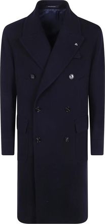Tagliatore Double-Breasted Coats - Heren - Mantel - Blauw - 2XL - Jassen