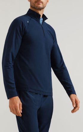 Rhone Atmosphere Midweight Quarter Zip Pullover in Navy at Nordstrom, Size Xx-Large