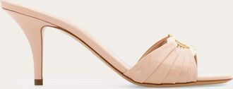 Ferragamo Donna Slide ornamento Gancini Rosa Taglia 36.5