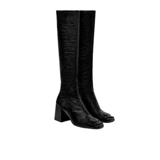 Courr&egrave;ges Coqueline Laarzen - Dames - Schoenen - Zwart - Maat: 36 EU Vinyl