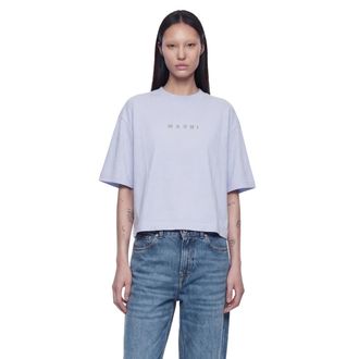 Marni Cropped Logo T-Shirt