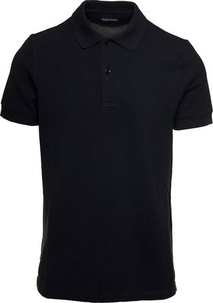 Tom Ford Black Short-sleeves Polo