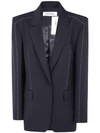 Róhe Contrast Detail Blazer