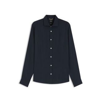 BOSS Regular-fit shirt in washed linen