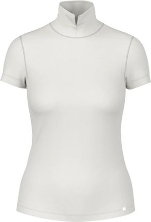 Marc Cain Basic Shirt in Cotton Stretch - Dames - T-shirts - Blauw - M - Katoen - Tops
