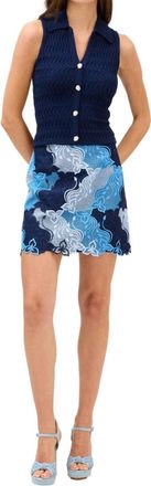 Allison New York Martina Skirt In Blue Floral