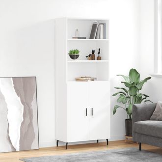 Berkfield Home Highboard White 69.5x34x180 cm Engineered Wood