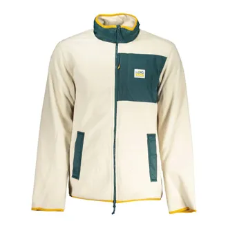 Vans Zip-throughs, male, Beige, Size: XS Felpa Maniche Lunghe in Pile