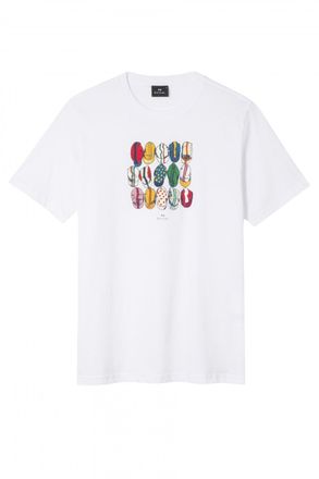 Paul Smith PS CASQUETTES REGULAR FIT T SHIRT Size: 3XL, colour: WHITE