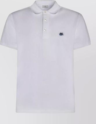 Etro cotton regular-fit short-sleeve polo shirt