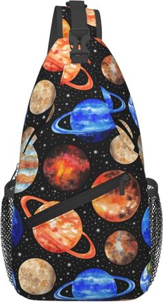 Generic Planets Solar System Mercury Venus Earth Crossbody Bag With Zipper Shoulder Bag Lightweight Sling Backpack For Casual Women Shopping