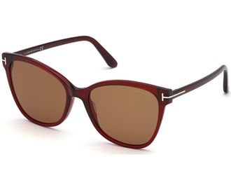 Tom Ford ANI Brown Cat Eye Ladies Sunglasses FT0844 68E 58