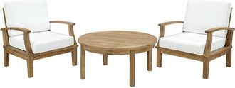 ModWay Discontinued Modway Marina 3Pc Outdoor Patio Premium Grade A Teak Wood Set