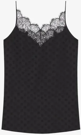 Givenchy Lace Top Black, Brand Size 40 (US Size 6)