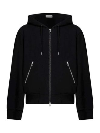 Dries Van Noten Felpa con cappuccio oversize con zip Dries Van Noten