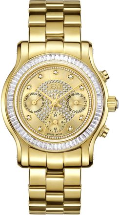 JBW Laurel Gold-tone Multi-Function Diamond Dial Ladies Watch J6330A