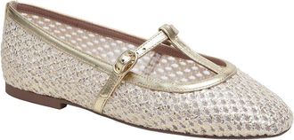 Linea Paolo Monet-L Raffia & Leather Flat