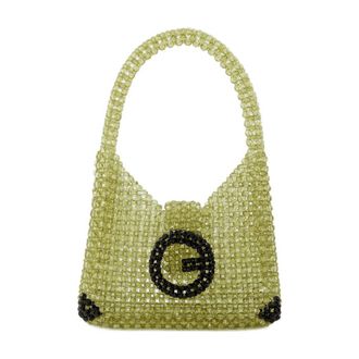 Germanier Bolsa de Hobo con cuentas Germanier Beads Verde/Negro