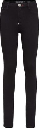 Philipp Plein High Waist Jegging Angel - Dames - Skinny Jeans - Zwart - W30 - Katoen - Jeans