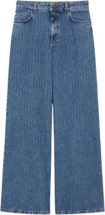 iBlues Ninaice Wide-leg Jeans - Dames - Loose Fit Jeans - Blauw - XS - Katoen - Jeans