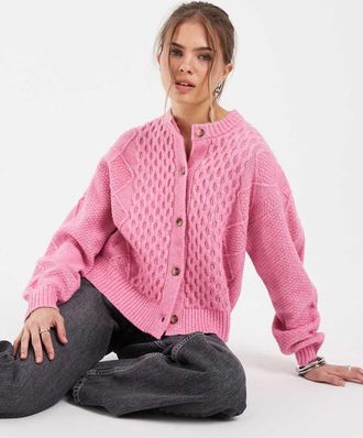 Levi's cardigan lavorato a maglia Charlotte rosa-Rosso