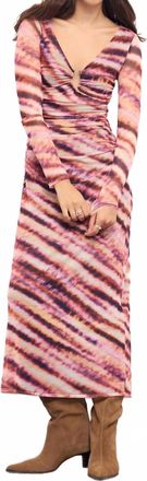 Minkpink Liv Mesh Midi Dress In Abstract