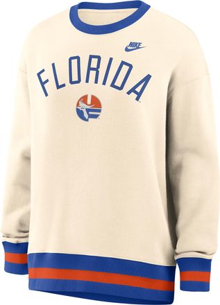 Nike Florida Legacy Nike Womens College Oversized Pullover Crew in Brown | 040H0E4VUFV-526