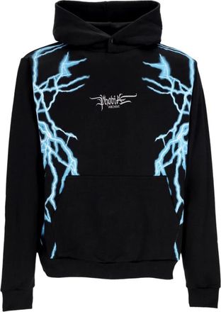 Phobia Archive Lateral Lightning Print Hoodie - Heren - Hoodies - Zwart - XL - Katoen - Hoodies & sweatvesten