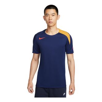 Nike Strike Dri-Fit Short-Sleeve Soccer Top Blue Void Laser Orange HV6401-492