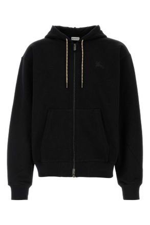 Burberry Black Cotton Oversize Sweatshirt