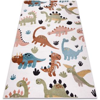 RugsX Tappeto fun Dino per bambini Dinosauri crema multicolour 240x330 cm