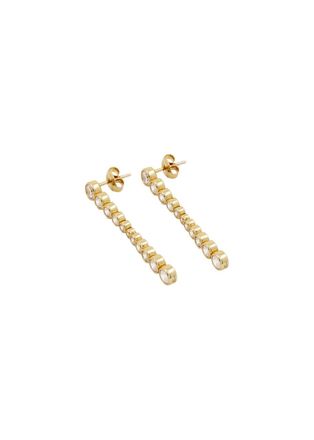 Ragbag Oda 925 Sterling Silver Long Earrings - Gold - One Size