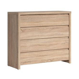 Petits Meubles C&oacute;moda 4 cajones estratificado marr&oacute;n